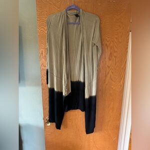 Jala organic rayon Beige and Black Cardigan